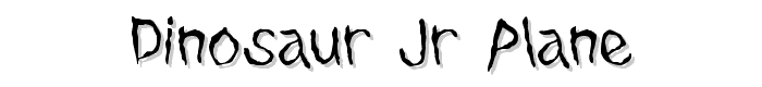Dinosaur Jr Plane font